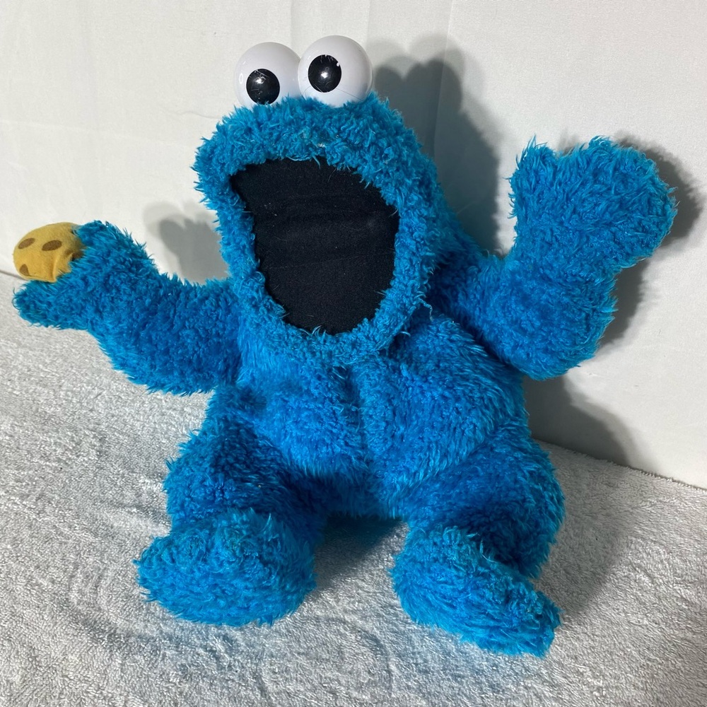 Vintage Cookie Monster Plush Toy Puppet